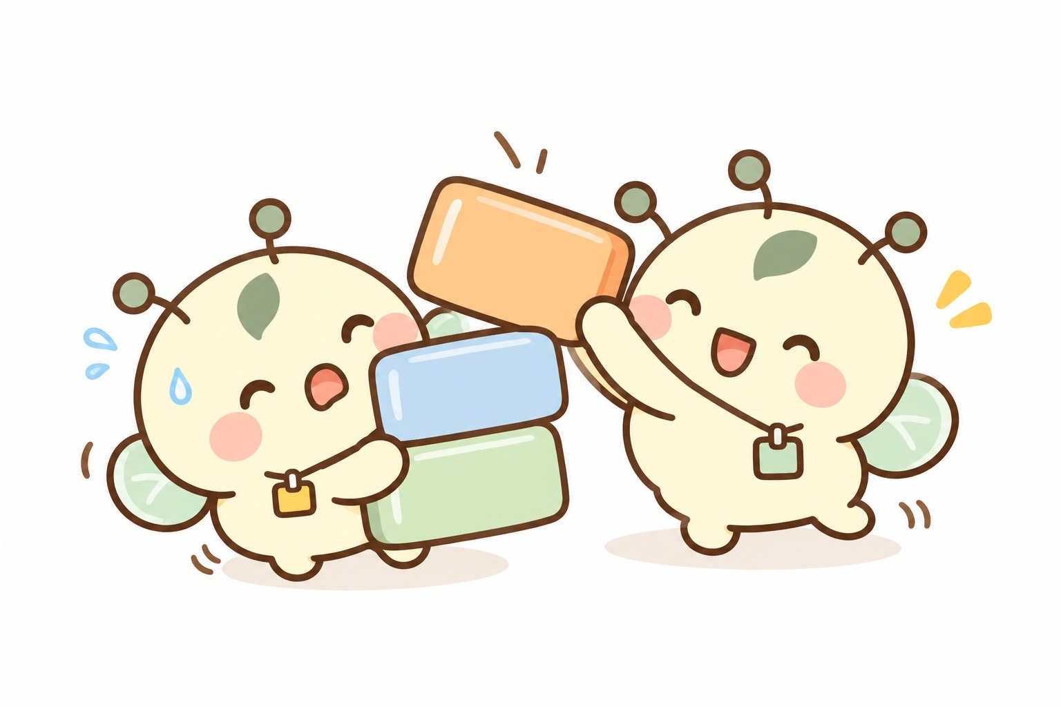小知了入职提醒插画:忙不过来